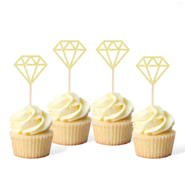 Suministros de fiestas de 3 colores Silver Rose Decoración de pasteles horneados Cumpleaños de bodas de diamantes de boda para la novia de las malas hierbas