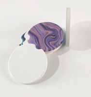 6,5 * 6,5 * 0,6 cm sublimation Car Ceramics Coasters Coasters Cup Mats ZZA3322