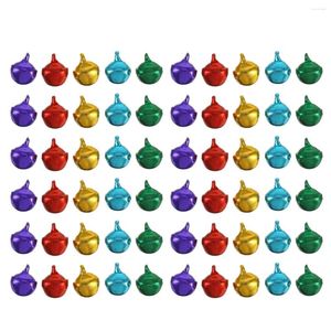 Feestartikelen 300 Stuks Kerst Gemengde Kleur Metalen Bells Jingle Losse Kralen Aluminium DIY Craft Voor