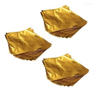 Feestartikelen 300 stuks vierkante snoepjes snoep chocolade lolly papier aluminiumfolie wrappers goud