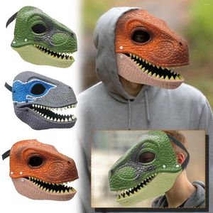 Masque de dinosaure 3D pour Halloween, fournitures de fête, accessoires de jeu de rôle, couvre-chef de Performance, Raptor Dino, cadeaux de carnaval, Festival 2024