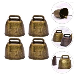 Party fournit 4 pcs Metal Cow Bell Iron Bells The Ringer Brass Pendant Ornement Cattle Mother Door