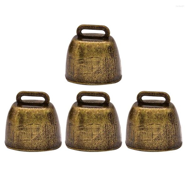 Party Supplies 4 PCS Metal Cow Bell Iron Grazing Bells Porte en laiton Tauche mouton Antift Mother Gold Jewlery