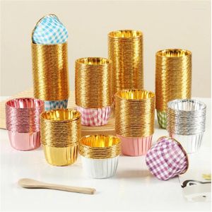 Party Supplies 50 PCS Small Mini Pack Muffins tasse en papier Cupcakes Cupcakes Coupes Casses de bouffés