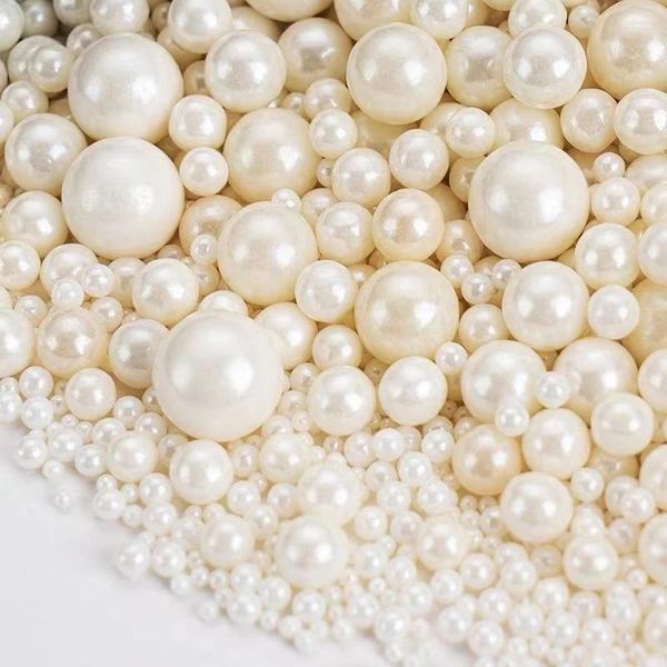 Fournitures de fête 50g, perles de bonbons, décoration de gâteau, cuisson en or, décor de boule colorée douce