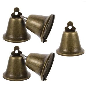 Fourniture de fête 5pcs Bells portables Bells Retro Horse suscitant des cloches de compagnie (bronze)