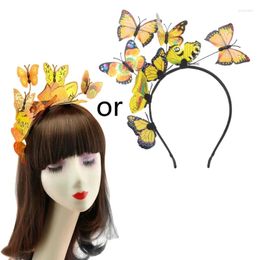 Party Supplies 652F Butterfly Fascinator Hat Headband Headpiece