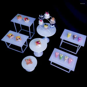 Fourniture de fête 8pcs Birthday Cupcake Stand dessert Table de gâteau Buffet Riser Wedding Centorpiece Home El Feast Cookie Food Drink Drink Fruit Fruit