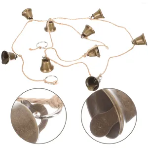 Party Supplies Accessoires String of Bells Outdoor Decor Christmas Trele suspendu en métal délicat de Noël pendentiels