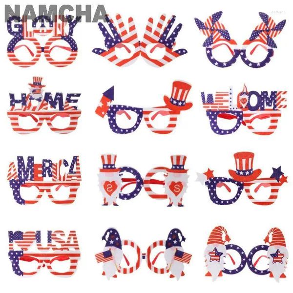 Party Supplies American Independence Day Flag Lunes 4 juillet Cadeaux créatifs Adult Kids Decoration Blue and Red Stripe Frames