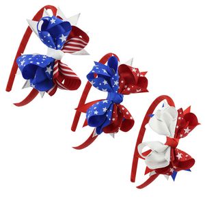 Suministros para la fiesta Día independiente estadounidense DIEADOR DE LA DIEVENCIA NIÑOS DE LOS NIÑOS HEZEBRADAS STAR SPANGLED BANNER ACCESORIOS DE PLÁSTICO BANDA DE PELO