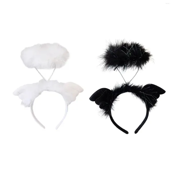 Fournions de fête Angel Wing Bandband Adults Decoration Funny Feather for Birthday Masquerade Carnival Stage Performances