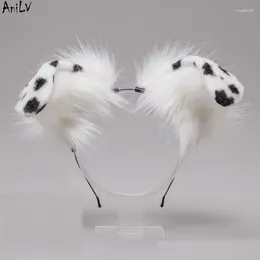 Suministros de fiesta AniLV Perro con orejas dobladas Lindo dálmatas Diadema Animal Headwear Cosplay