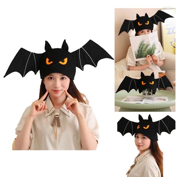 Fournions de fête Animal Bat Hat Cosplay Plux Costume Costume Cartoon Headgear For Women Men Gifts Halloween Suit Accessoire