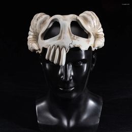 Masques de blanchiment Anime, fournitures de fête, casque Neliel de guerre du sang de mille ans, masque de crâne en corne de chèvre, accessoires en Latex pour Halloween