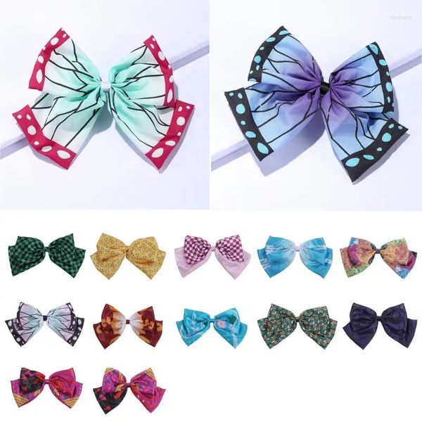 Party Supplies Anime Personnages Bandwear Hair-Hair Band Cosplay Kochou Shinobu Bow Hairpin Satin tissu 15 Style Accessories Gift