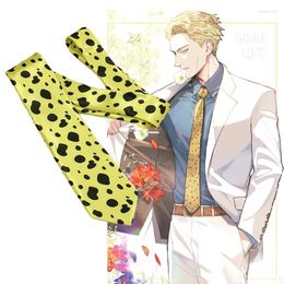 Fournitures de fête Anime Jujutsu Kaisen Nanami Kento Cosplay cravate Satin unisexe cravate Costumes de noël accessoires accessoires