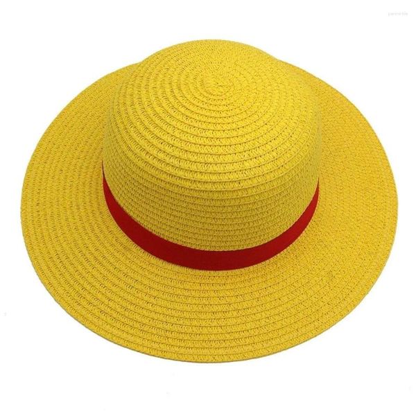 Suministros de fiesta anime luffy hat cosplay accesorios de vestuario accesorios caricatura de adulto unisex gorra