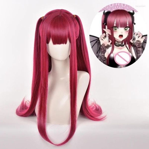Party Supplies Anime My Dress Up Darling Rizu Kyun Cosplay Wigs Red Kitagawa Marin Devil Wig Hair Synthetic