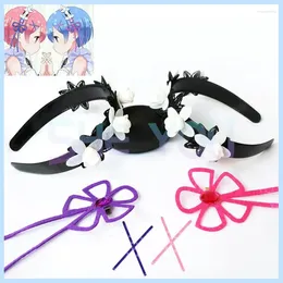 Feestartikelen Anime Re: Life In A Different World From Zero Ram Rem Hoofdband Haarspeld Hoofddeksels Hairwear Cosplay Accessoires