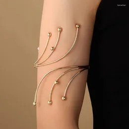Party Supplies ARM Bracelet For Women Girl Gold Mental Open bovenbangle eenvoudige verstelbaar-armlet Barokbandbevolking