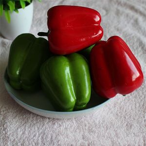 Feestvoorraden kunstmatige peper decor schuim chili kunstmatige plastic groenten nep imitatie fruitmodel keuken decoratie 20220601 d3