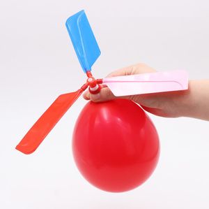 Fournitures de fête ballon hélicoptère jouets créatifs Portable en plein air jouant ballon volant décorations de fête d'anniversaire enfants cadeau