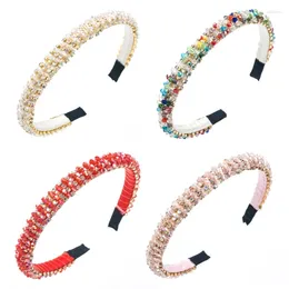 Suministros de fiesta Barroco Hairband Color Beads Cabe de dieleta para mujer Facinada de lavado