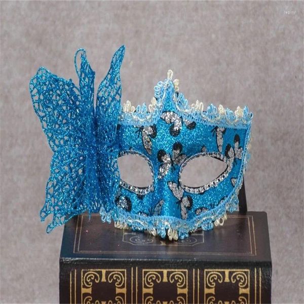 Suministros de fiesta Hermosa máscara de encaje veneciano y mariposa Mascarada Princesa Halloween Navidad Cumpleaños Regalos de vacaciones