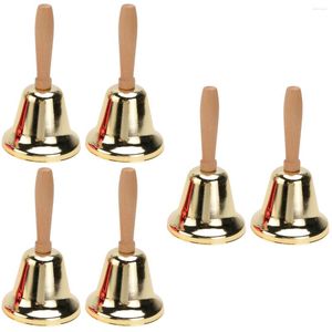 Articles de fête Bell Hand Service Bellsschool Ring Réception Clochettes de Noël Accessoires dorés Bureau Baby Rhythm Brasswedding Call Loud