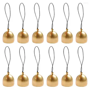 Fourniture de fête Bells Bell Jingle Mini Christmas Ornements Metal Decorative Vintage Pet Cowbell Rustique Vache artisanale suspendue Tiny Ornement Vent