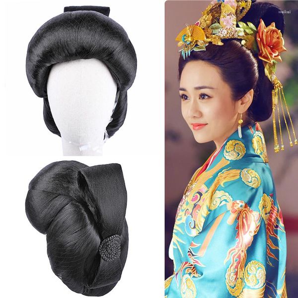 Suministros para fiestas, accesorios para el cabello de kimono japonés negro, productos vintage, tocados de princesa Geisha, Pography Po