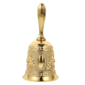Party Supplies Brass Hand Ring Bell Child Vintage décor décorations de mariage pour la cérémonie Table en alliage zinc