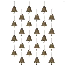 Fournitures de fête cloche en corne de Bronze, petites cloches pour sac, décor suspendu, Mini Festival, ornement festif