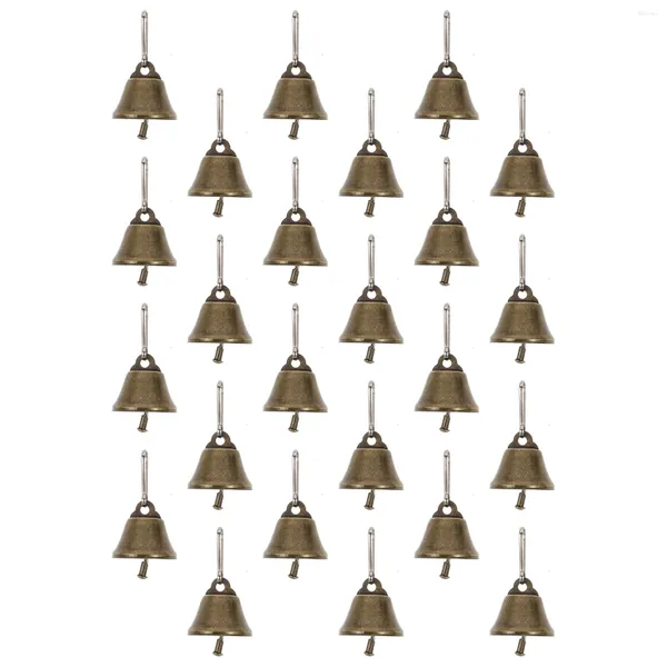 Fournitures de fête cloche en corne de Bronze, petites cloches pour sac, décor suspendu, Mini Festival, ornement festif