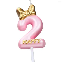 Party Supplies Candle Rose Birthday Girl Happy Cake Topper Baking Celebration Réunions Anniversaire