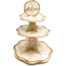 Party Fourniture Champagne Paper Cupcake Stand pour gâteau d'anniversaire Graduation Baby Shower Bridal Bachelor Decor