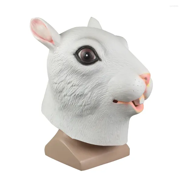 Party Supplies Cosplay Migne Squirrel Head Mask Halloween Animal Masquerade Fancy Dishing Latex Masks Prop