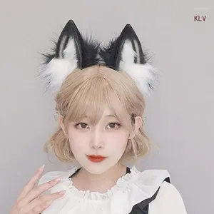 Fournitures de fête Cosplay renards oreille bandeau femme étudiants carnavals Anime personnage bandeau chat bandeaux en peluche noël cheveux cerceau