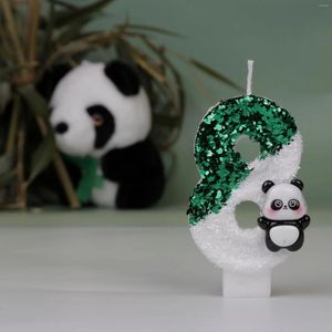 Feestartikelen Creatieve digitale kaarsen Leuke Panda Verjaardagstaart Kaars Sfeer Scène Decoratie