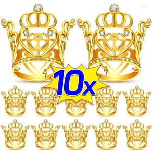 Party Supplies Creative Mini Crown Cake Topper Metal Pearl Happy Birthday Toppers Mariage de gestion