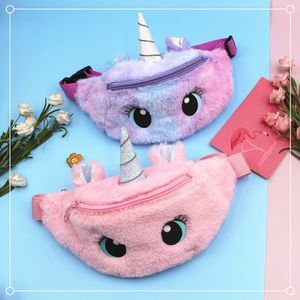 Feestvoorraden Cross Border Unicorn Cartoon pluche schoudertas klein meisje schattig grote ogen kleuterschool kindermessenger tas