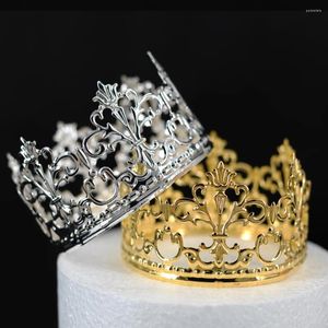 Fournitures de fête Crown Cake Topper Decoration Elegant Wedding DIY Princess Birthday Decorating Baking