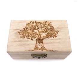 Feestbenodigdheden aangepaste stamboom trouwring drager doos gepersonaliseerde houder rustieke decor houten verloving