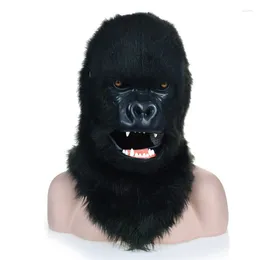 Feestbenodigdheden aangepaste mode orang -oetan hoofdset dierenmasker cos volwassen po -apparatuur