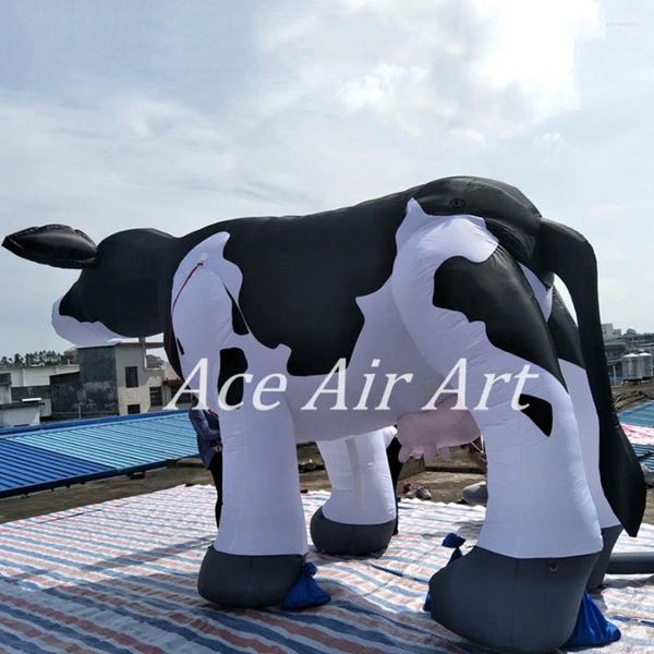Fournitures de fête, vaches laitières hollandaises gonflables géantes personnalisées, bétail pour la publicité, fabriqué en chine