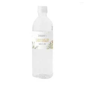 Feestvoorraden Custom Safari Baby Shower Animal Water Bottle Label Verjaardag Doop Baptisn Supplie