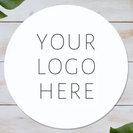 Autocollant personnalisé avec Logo de votre marque, fournitures de fête, étiquette personnalisée, cadeau de mariage, d'anniversaire