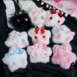 Suministros para fiestas Linda estrella de peluche horquilla muñeca Bowknot JK broche alfileres dulce encantadora joven insignia ropa bolsa accesorios B2003