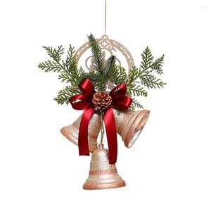 Articles de fête Décorations Cloches Tenture murale Pendentifs Ornements de Noël pour cadeau Accroche-porte 2 couleurs Créer une atmosphère Grand arbre